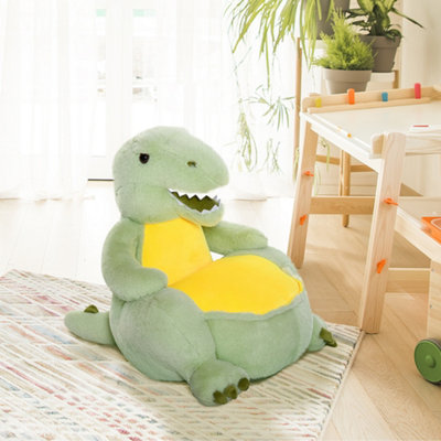 HOMCOM Animal Kids Sofa Chair Cartoon Dinosaur with Armrest 60 x 55 x ...