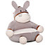 HOMCOM Animal Kids Sofa Chair Cartoon Donkey with Armrest 60 x 55 x 60cm Grey