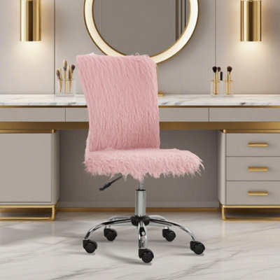 Petal Bureaustoel Van Fluweel - Schattige Vlinder Vanity Stoel Voor De Slaapkamer En Computer Met Ergonomische Rugleuning
