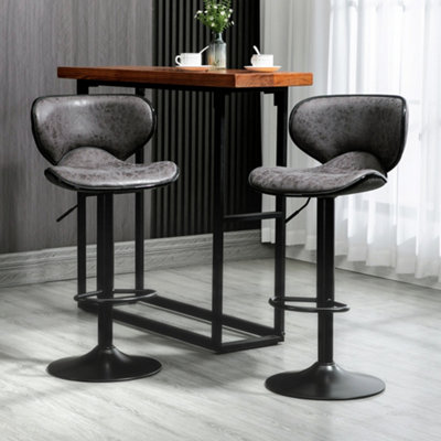 Black high top deals chairs