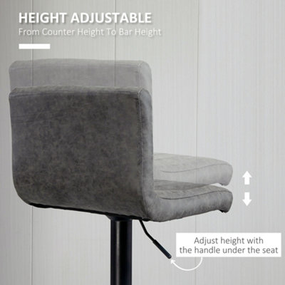 Grey suede bar stools hot sale