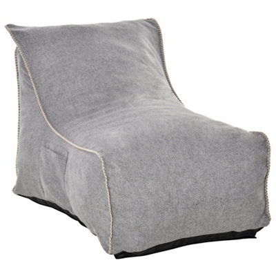 HOMCOM Bean Bag Chair, Large Foam Stuffed lounger Indoor Furniture