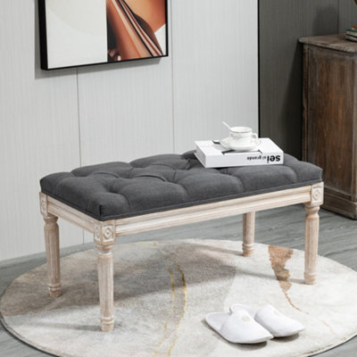 Tufted best sale accent bench