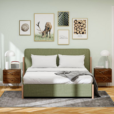 HOMCOM Bedside Tables Set of 2, Modern Side Table Set with 2
