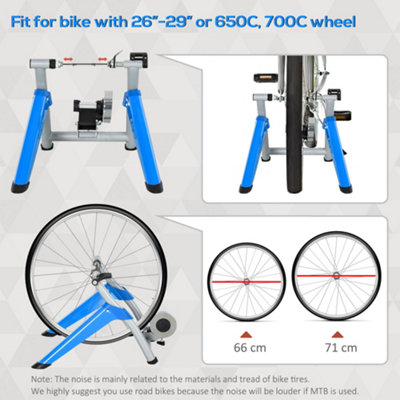 HOMCOM Bicycle Trainer 8 level Resistance for 650C 700C or 26 29 Bike Tyres
