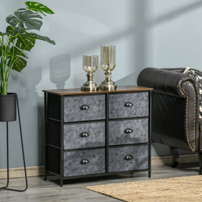 Black and gray dresser discount