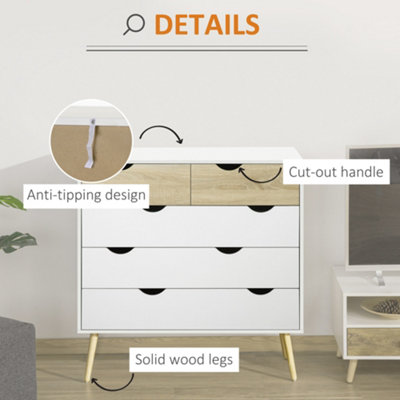 Tvilum diana 5 drawer shop dresser