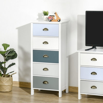 Blue grey deals chest of drawers