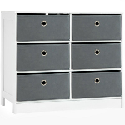 B&m chest deals of drawers grey