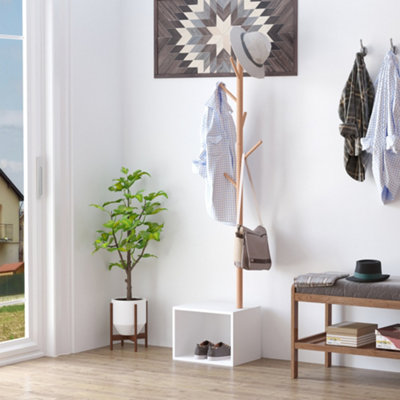 Hat and shop coat rack tree