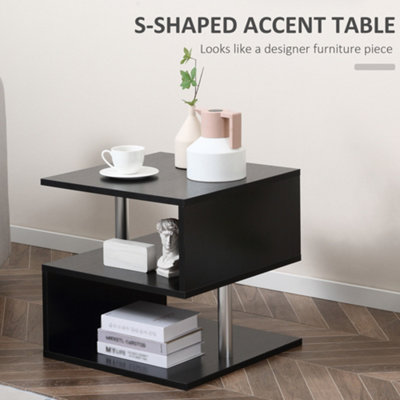 HOMCOM Coffee End Table Side TV Sofa Stand Living Room Office Furniture ...
