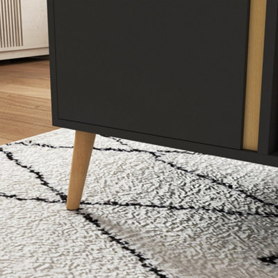 HOMCOM Coffee Table Modern Centre Table with Storage Rectangular Side Table Grey