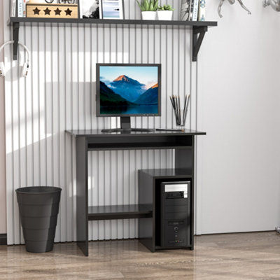 Compact grey online desk