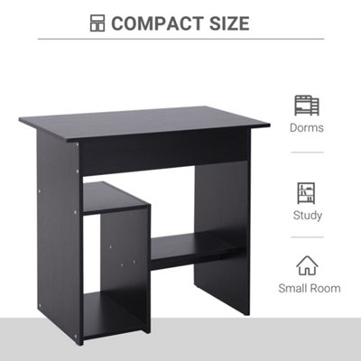 Small black outlet computer table