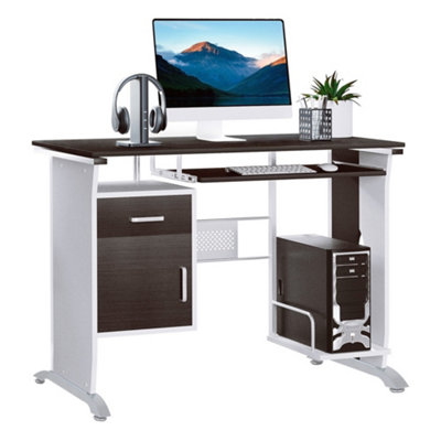 Glass top store pc desk