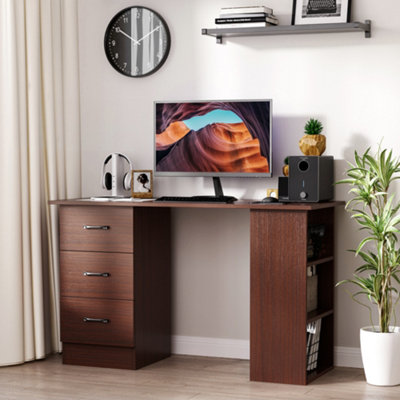 Particle Board Office Computer Table, With Storage