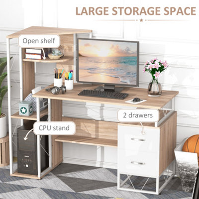 Computer stand with drawers sales