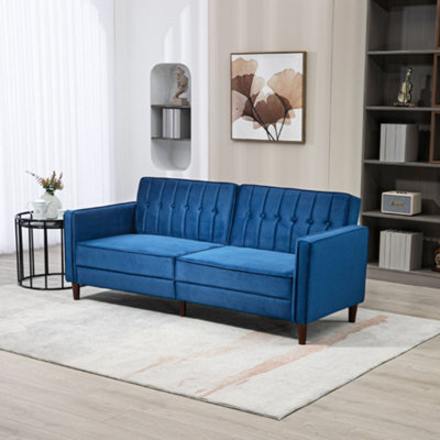 Tufted convertible clearance sofa