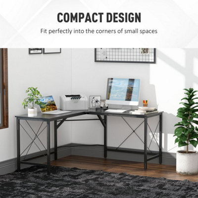 Small corner store l shaped desk