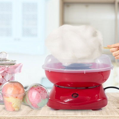 HOMCOM Cotton Candy Machine Electric Gadgetry Floss Sugar Equipment Red