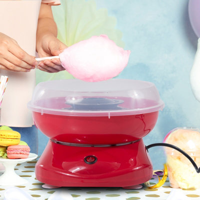 HOMCOM Cotton Candy Machine Electric Gadgetry Floss Sugar Equipment Red