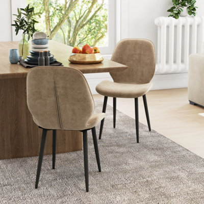 Fabric and deals metal dining chairs