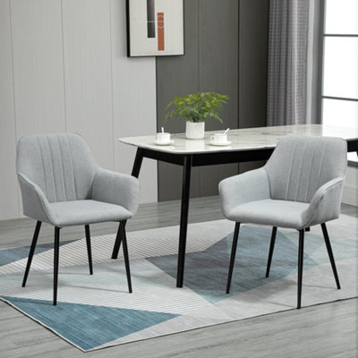 Upholstered leg dining deals chairs