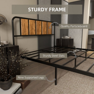 Steel cot store double size