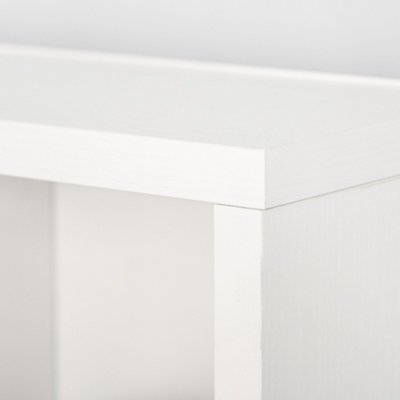 HOMCOM DVD CD Media Storage Rack, Video Display Unit, 89 x 130.5 cm, White