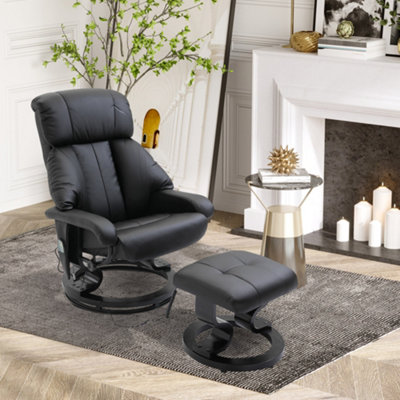 Black massage recliner deals chair