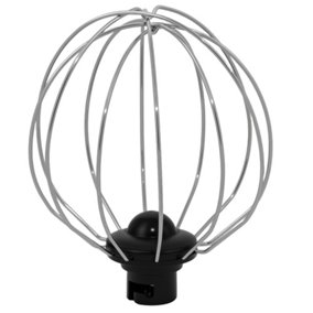 HOMCOM Electric Stand Mixer, 5L Food Mixer with Dough Hook, Whisk, Black