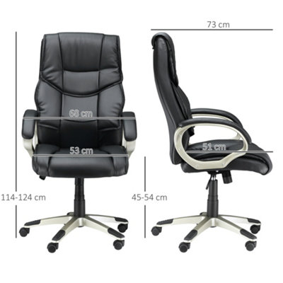 White wheeled on sale desk chair