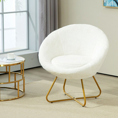 Round fluffy chair discount