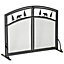 HOMCOM Fire Guard with Double Doors, Metal Mesh Fireplace Screen for Living Room