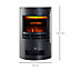 HOMCOM Fireplace Electric Heater Stove w/ Thermostat Control Black Freestanding