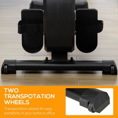 HOMCOM Fitness Adjustable Magnetic Rowing Machine Rower w/ LCD Digital ...