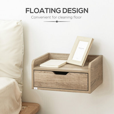 Small floating deals bedside table