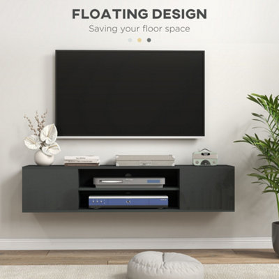 Floating tv stand for on sale tvs up to 60