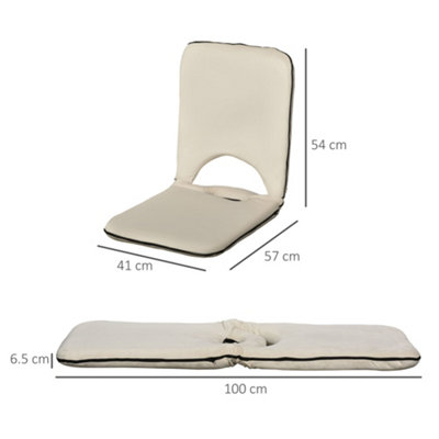 foldable adjustable backrest thick seat cushion