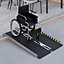 HOMCOM Folding Aluminium Wheelchair Ramp 122x73cm 272KG Capacity for Home