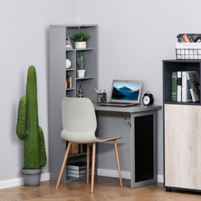 Folding desk deals with shelf