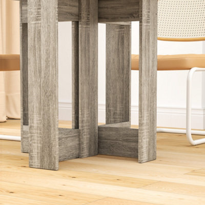 HOMCOM Folding Dining Table Foldable Drop Leaf Dinner Table for Kitchen ...