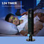 HOMCOM Freestanding Anion Tower Fan Cooling for Bedroom w/ Oscillating, Black