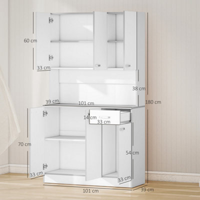 homcom-freestanding-kitchen-cupboard-storage-cabinet-with-doors-white