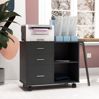 Black deals printer cabinet