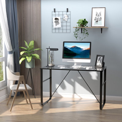 Glass deals folding desk