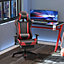 HOMCOM High Back Gaming Chair PU Leather Computer Chair with Footrest, Red