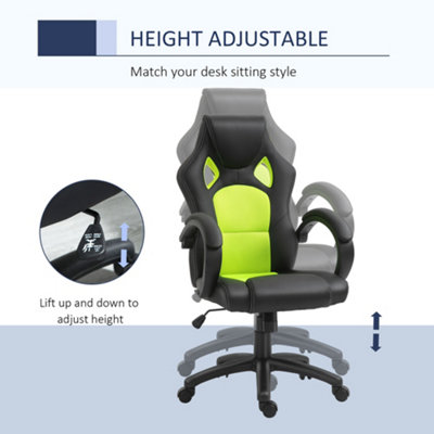 Viscologic maze gaming racing style swivel home office computer desk chair hot sale