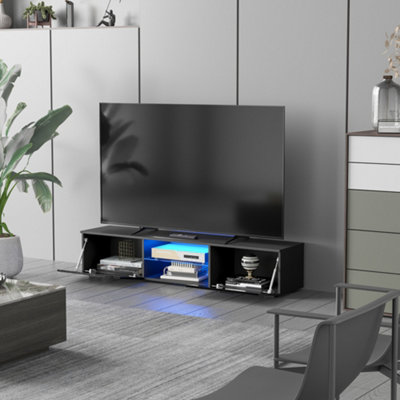 Ikea tv stand store led lights