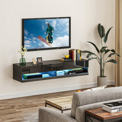Led tv racks wall discount